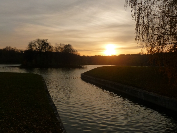 Abend in der Schlossanlage Kuskovo